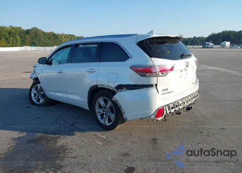 2015 Toyota Highlander Limited V6 from USA, damaged, VIN 5TDDKRFH6FS199610